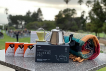 Load image into Gallery viewer, Gift Set | CAFEC Cup 4 Big Pour-Over Flower Dripper | CFD4-GREEN + LC4-40W, MC4-40W, DC4-40W, Stainless Kettle Tsubame Pro, Grinder