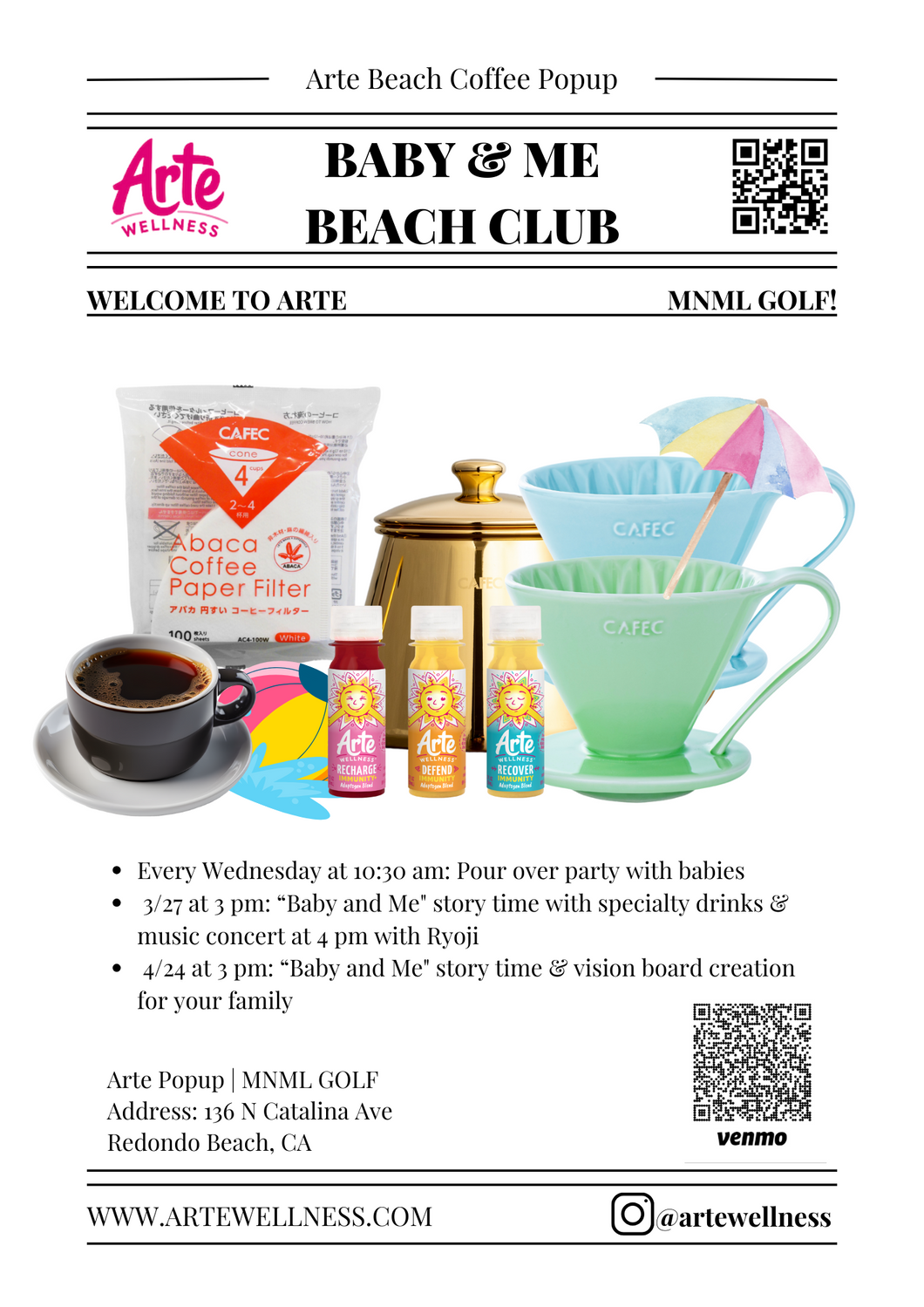 Baby & Me Beach Club at 10:30 am every Wednesday