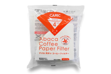 Load image into Gallery viewer, CAFEC Abaca Cup 4 Cone Paper Filter | AC4-100W