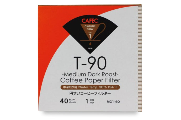 CAFEC Cup 1 Medium Roast Paper Filter | MC1-40W