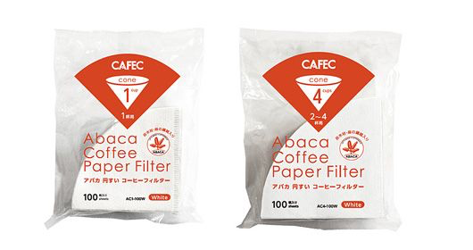 4 cup paper coffee filters CAFEC Abaca Cup 4 Cone Paper Filter