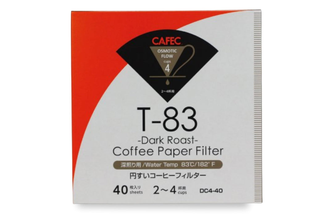 CAFEC Cup 4 Dark Roast Paper Filter | DC4-40W
