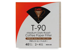CAFEC Cup 4 Medium Roast Paper Filter | MC4-40W