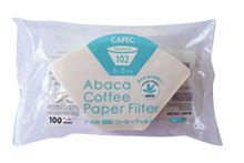 Load image into Gallery viewer, CAFEC Cup 3-5 Abaca Trapezoid Paper Filter | AB-102/100W
