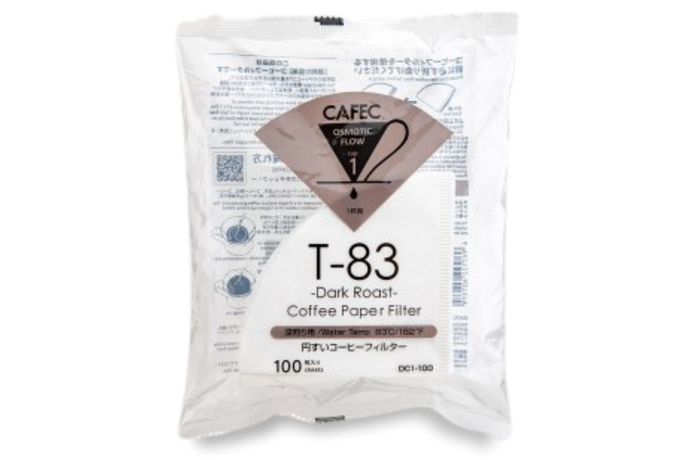 CAFEC Cup 1 Dark Roast Paper Filter | DC1-100W