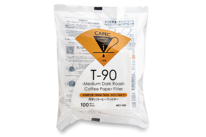 CAFEC Cup 1 Medium Roast Paper Filter | MC1-100W